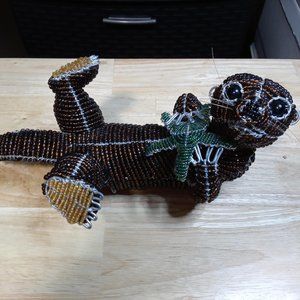 Beadworx Grassroots Beaded Playful Sea Otter W/Starfish Perfect for Christmas!